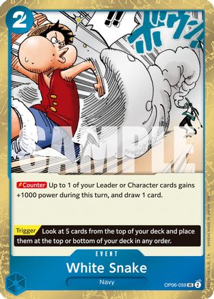 White Snake (Pirate Foil) - OP06-059 - Uncommon
