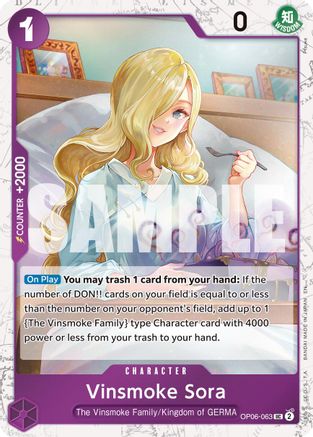Vinsmoke Sora (Pirate Foil) - OP06-063 - Uncommon