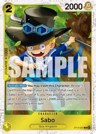 Sabo - ST13-007 (Pirate Foil) - ST13-007 - Common