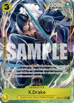 X.Drake (Alternate Art) - OP10-114 - Uncommon