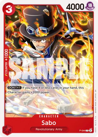 Sabo - P-044 (Reprint) - P-044 - Promo