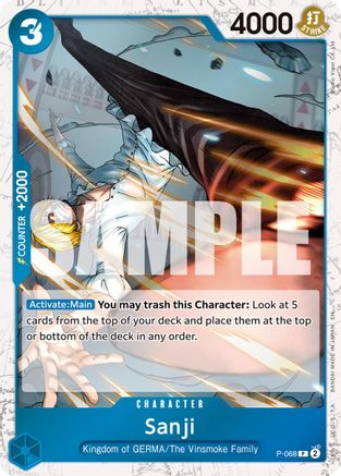 Sanji - P-068 (Pirate Foil) - P-068 - Promo