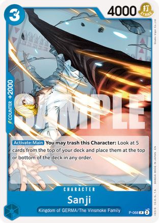 Sanji - P-068 (Reprint) - P-068 - Promo