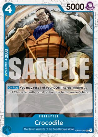Crocodile - OP07-040 (Pirate Foil) - OP07-040 - Uncommon