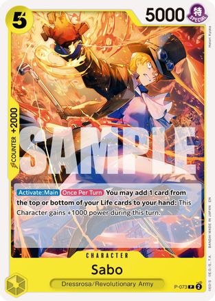 Sabo - P-073 (Reprint) - P-073 - Promo