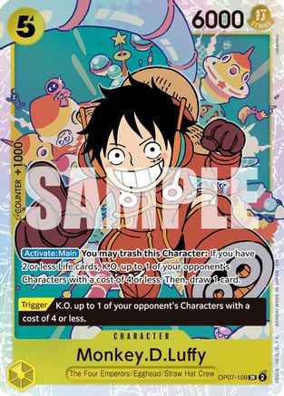 Monkey.D.Luffy - OP07-109 (Reprint) - OP07-109 - Super Rare