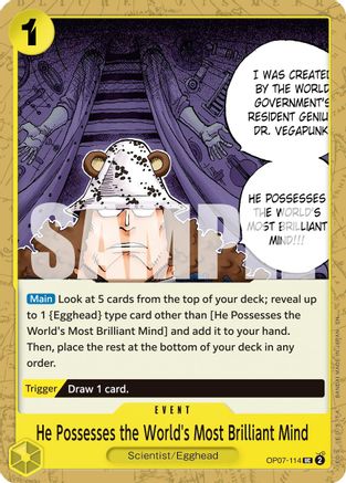 He Possesses the World's Most Brilliant Mind (Reprint) - OP07-114 - Uncommon