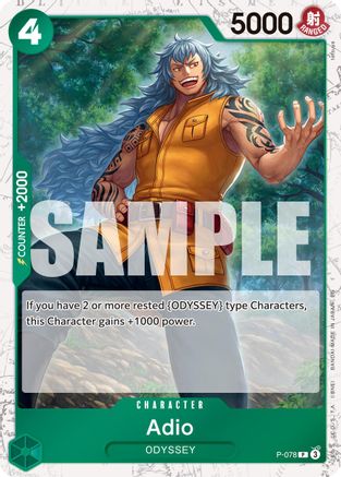 Adio (Pirate Foil) - P-078 - Promo