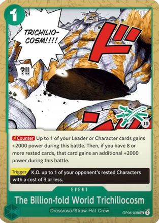 The Billion-fold World Trichiliocosm (Zoro Deck) - OP06-038 - Uncommon