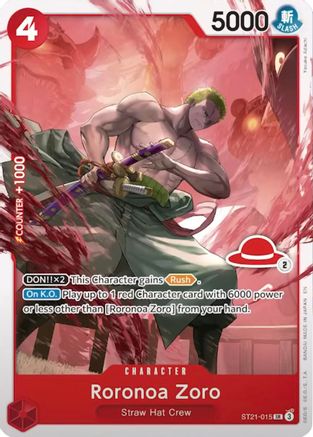 Roronoa Zoro - ST21-015 (Luffy Deck) - ST21-015 - Super Rare