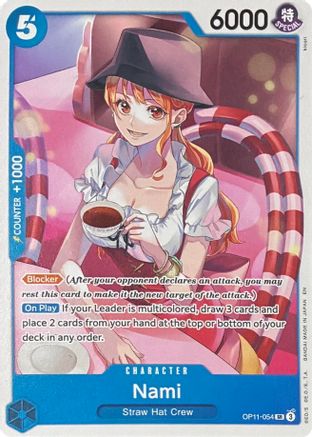 Nami - OP11-054 (Nami Deck) - OP11-054 - Super Rare