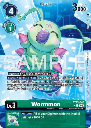 Wormmon (Alternate Art) - BT23-040