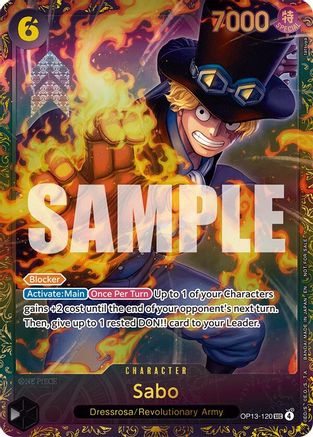 Sabo (Store Treasure Cup 2025) - OP13-120 - Secret Rare
