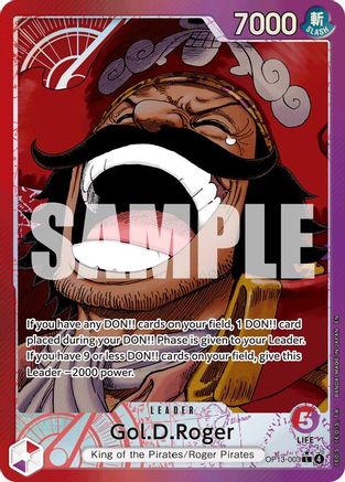 Gol.D.Roger (003) (Alternate Art) - OP13-003 - Leader