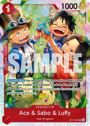 Ace & Sabo & Luffy - OP13-007 - Super Rare