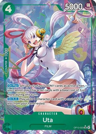 Uta (Alternate Art) - OP13-023 - Super Rare