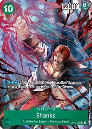 Shanks (028) (Alternate Art) - OP13-028 - Super Rare
