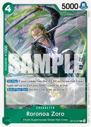 Roronoa Zoro - OP13-037 - Rare