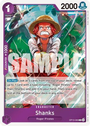 Shanks (065) - OP13-065 - Rare