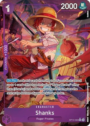 Shanks (065) (Alternate Art) - OP13-065 - Rare (Pre-Order)