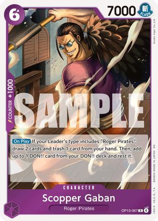 Scopper Gaban - OP13-067 - Rare