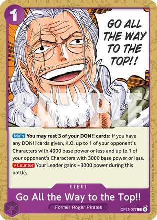 Go All the Way to the Top!! - OP13-077 - Common