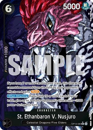St. Ethanbaron V. Nusjuro (Alternate Art) - OP13-080 - Rare