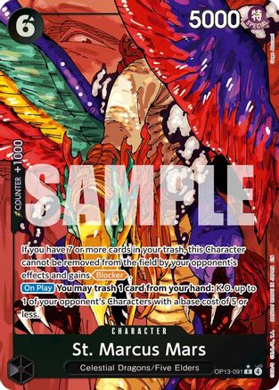 St. Marcus Mars (Alternate Art) - OP13-091 - Rare