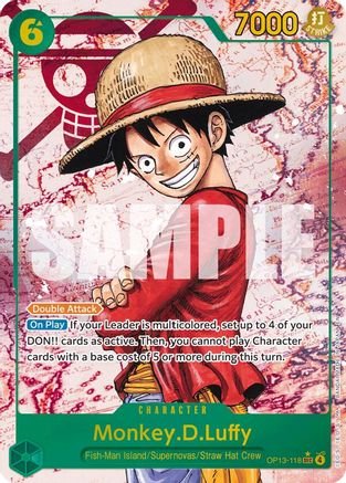 Monkey.D.Luffy (118) (Parallel) - OP13-118 - Secret Rare