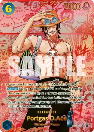 Portgas.D.Ace (119) (3rd Anniversary) - OP13-119 - Secret Rare