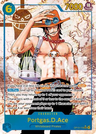 Portgas.D.Ace (119) (Parallel) - OP13-119 - Secret Rare