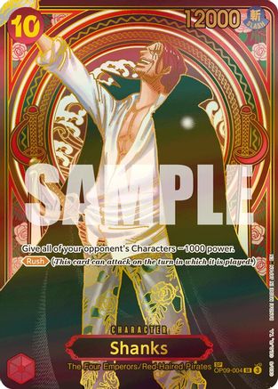 Shanks - OP09-004 (SP) (Gold) - OP09-004 - Super Rare