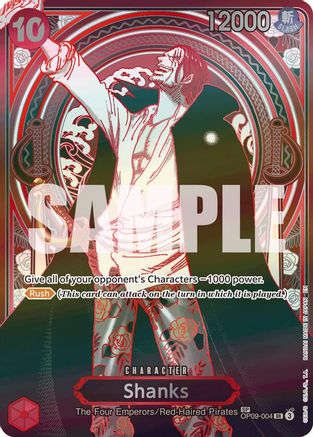 Shanks - OP09-004 (SP) (Silver) - OP09-004 - Super Rare