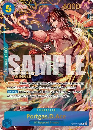 Portgas.D.Ace - OP07-053 (3rd Anniversary Winner) - OP07-053 - Rare