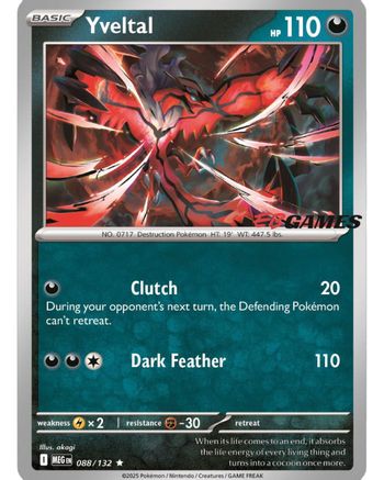 Yveltal (EB Games) - 088 - Rare - Holofoil