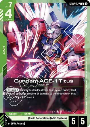 Gundam AGE-1 Titus (GD02-027) - GD02-027 - Dual Impact