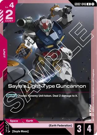 Sayla's Light-Type Guncannon - GD02-046 - Dual Impact