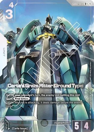 Carta's Graze Ritter (Ground Type) (R+) - GD02-073 - Dual Impact