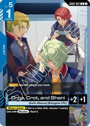 Orga, Crot, and Shani - GD02-087 - Dual Impact