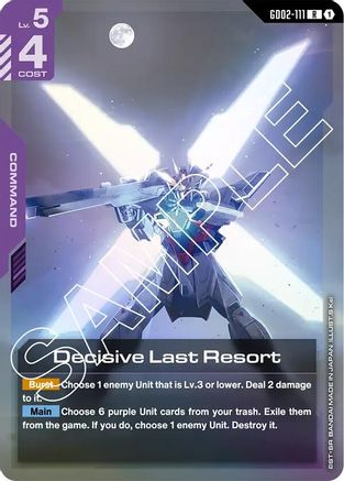 Decisive Last Resort - GD02-111 - Dual Impact