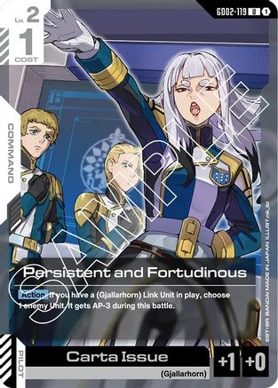 Persistent and Fortudinous - GD02-119 - Dual Impact