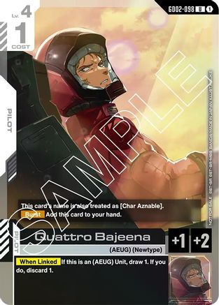 Quattro Bajeena (Store Tournament Participant Pack 02) - GD02-098 - UC
