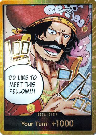 DON!! Card (Gol.D.Roger) (Gold) - - DON!!