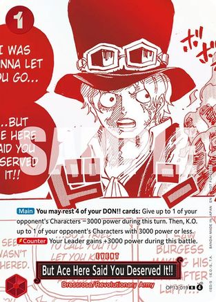 But Ace Here Said You Deserved It!! (3rd Anniversary Treasure Campaign Pack) - OP13-019 - Rare