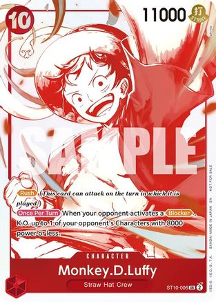 Monkey.D.Luffy - ST10-006 (3rd Anniversary Treasure Campaign Pack) - ST10-006 - Common