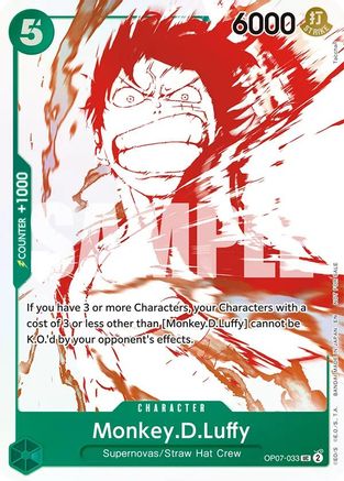 Monkey.D.Luffy - OP07-033 (3rd Anniversary Treasure Campaign Pack) - OP07-033 - Uncommon