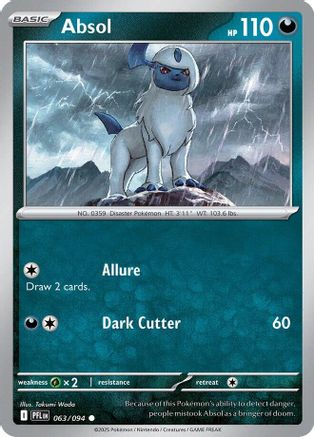 Absol - 063 - Common - Reverse Holofoil