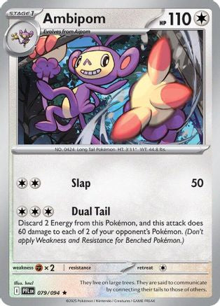 Ambipom - 079/094 - Rare - Reverse Holofoil