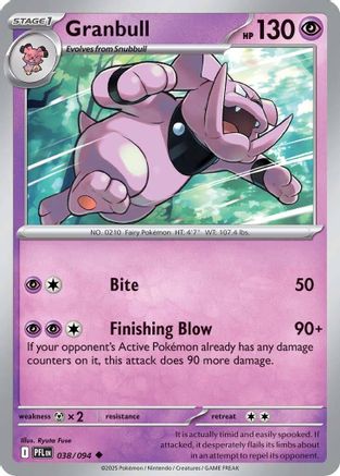 Granbull - 038 - Uncommon - Reverse Holofoil