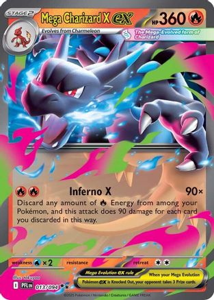 Mega Charizard X ex - 013/094 - Double Rare - Holofoil
